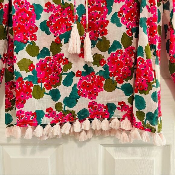 Roller Rabbit Pink and Green Floral Top - Picture 6 of 8